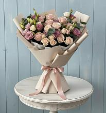 Букет цветов из:  Розы и Лизиантусы #REPLACE_PRED# Дальнереченске