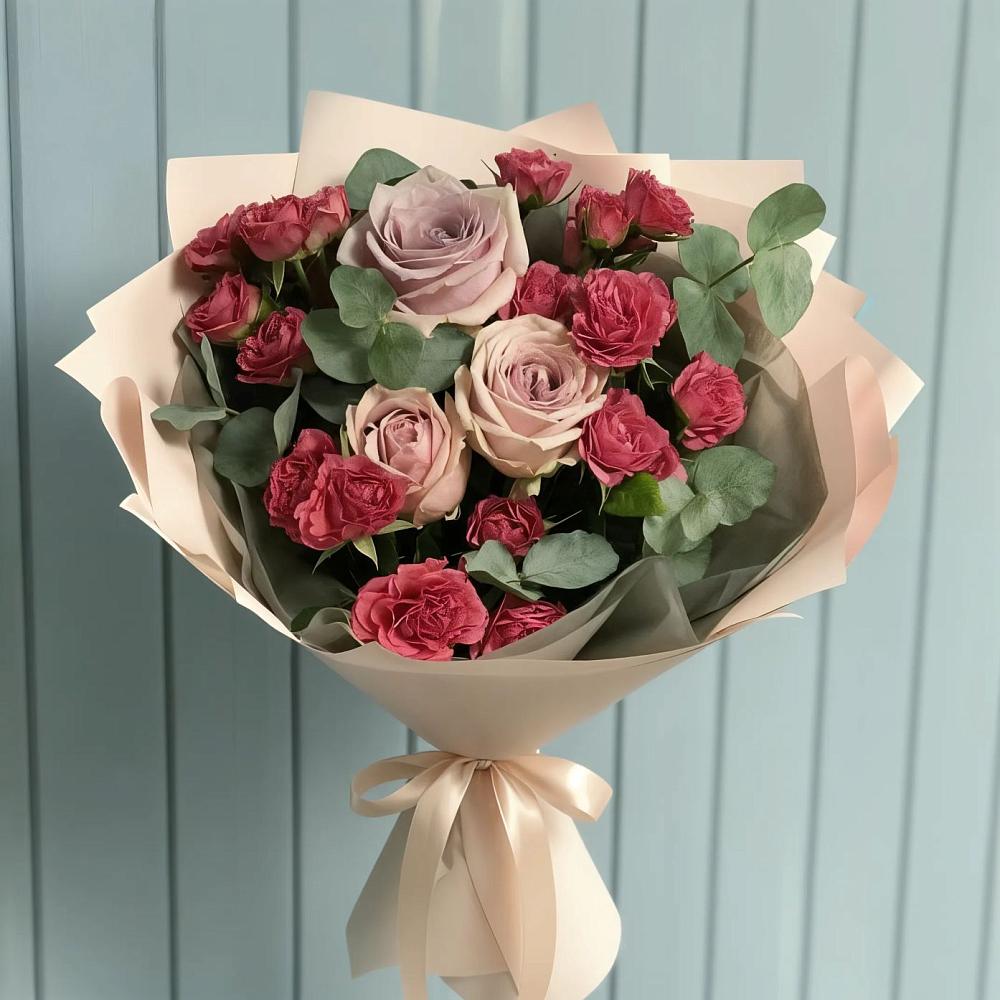 Букет цветов из: Гвоздики и Розы в Дальнереченске