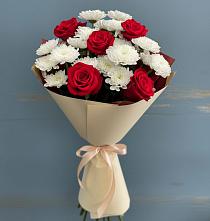 Букет цветов из:  Розы и Хризантемы в Дальнереченске