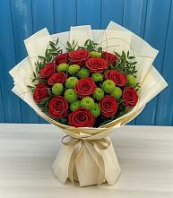 Букет цветов из:  Розы и Хризантемы в Дальнереченске