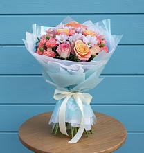 Букет цветов из:  Хризантемы и Розы #REPLACE_PRED# Дальнереченске